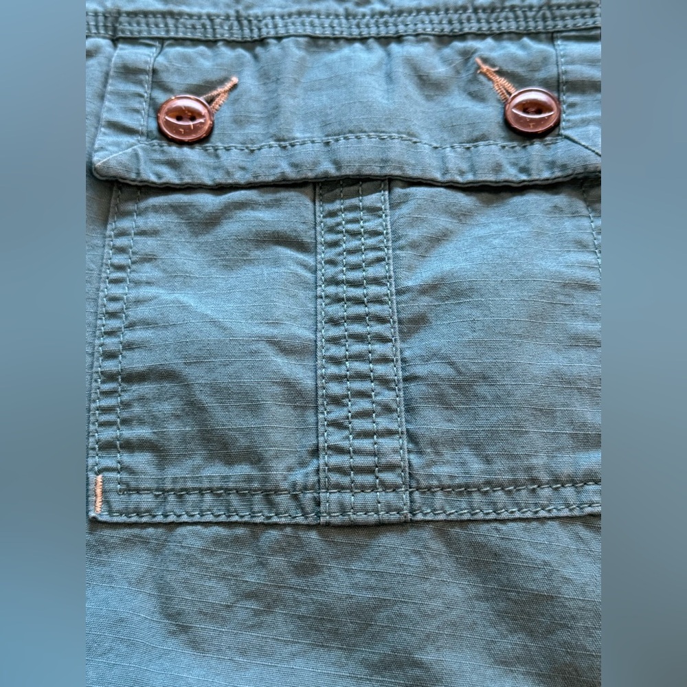 Eddie Bauer Spring Summer Seagras Ripstop drawstring waist Skirt NWT size 16 - Picture 4 of 6